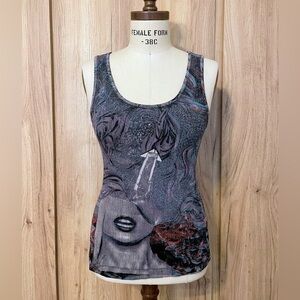 Custo Barcelona Women's Alien SciFi Techno Tank